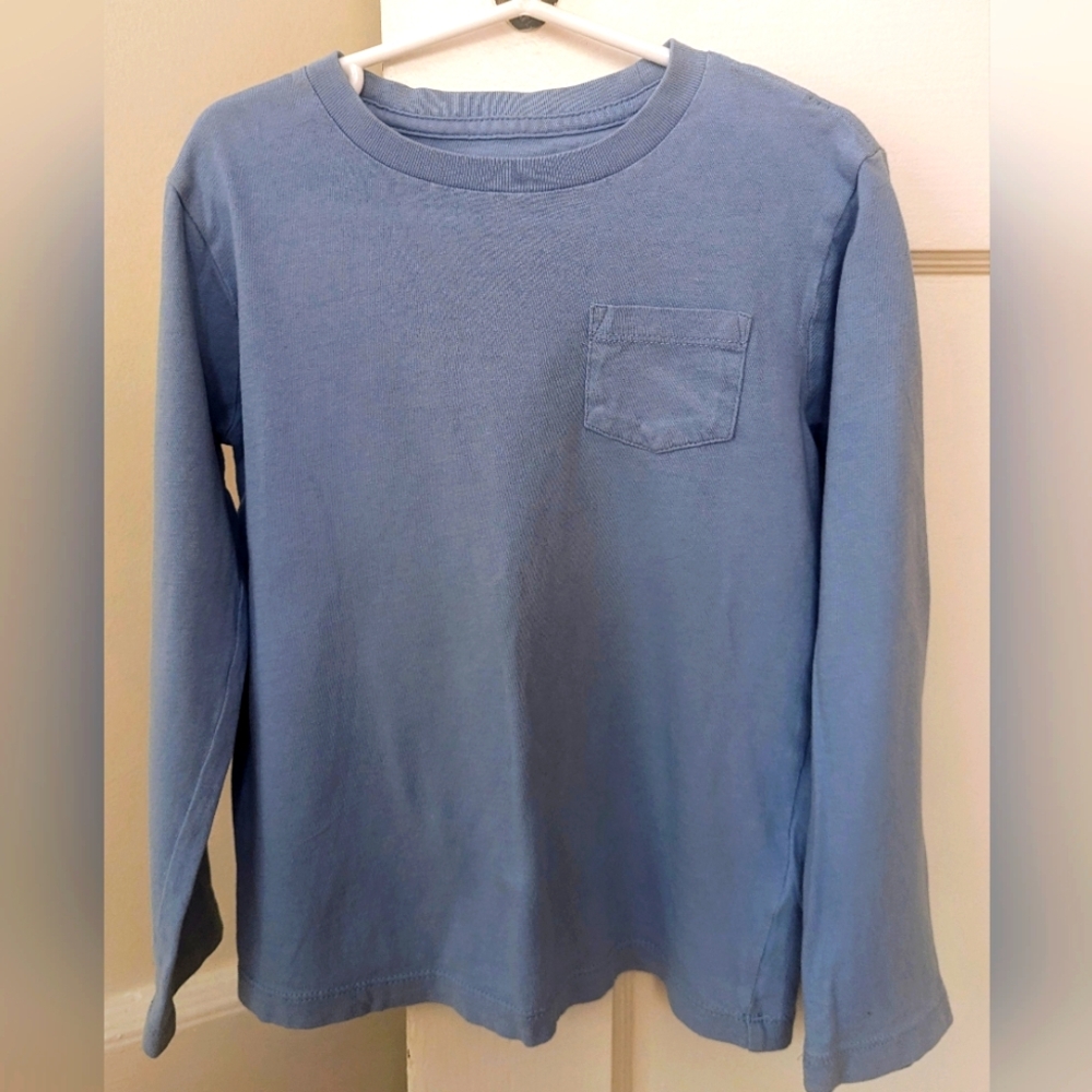 J.Crew Factory baby blue long-sleeve pocket tee